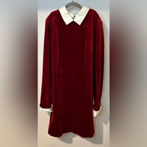 bonpoint red velvet dress Jealyn velvet dress in black - Bonpoint